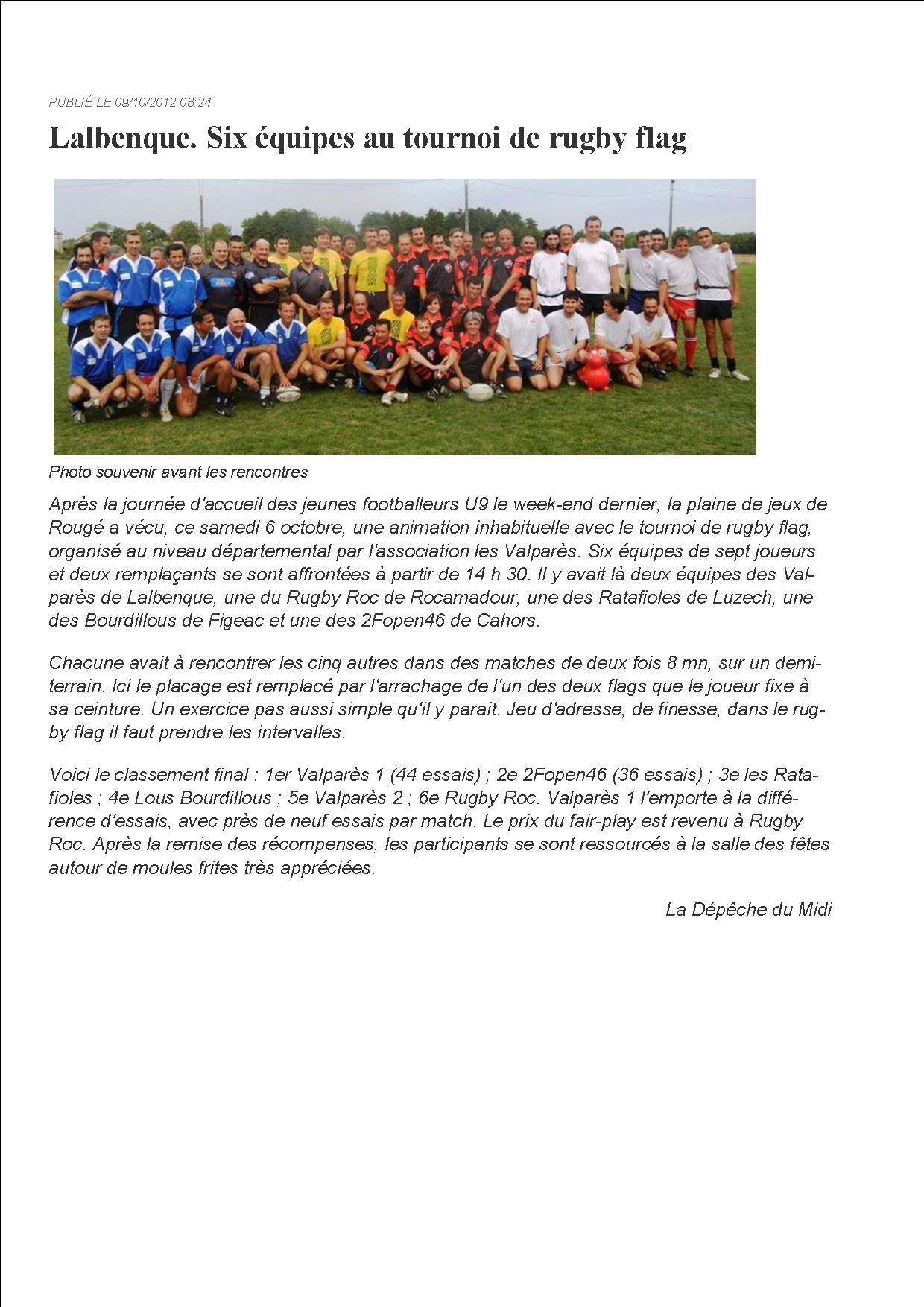 Article tournoi lalbenque