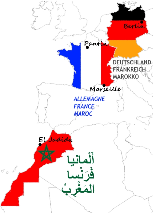 La carte de nos pays et de nos villes
