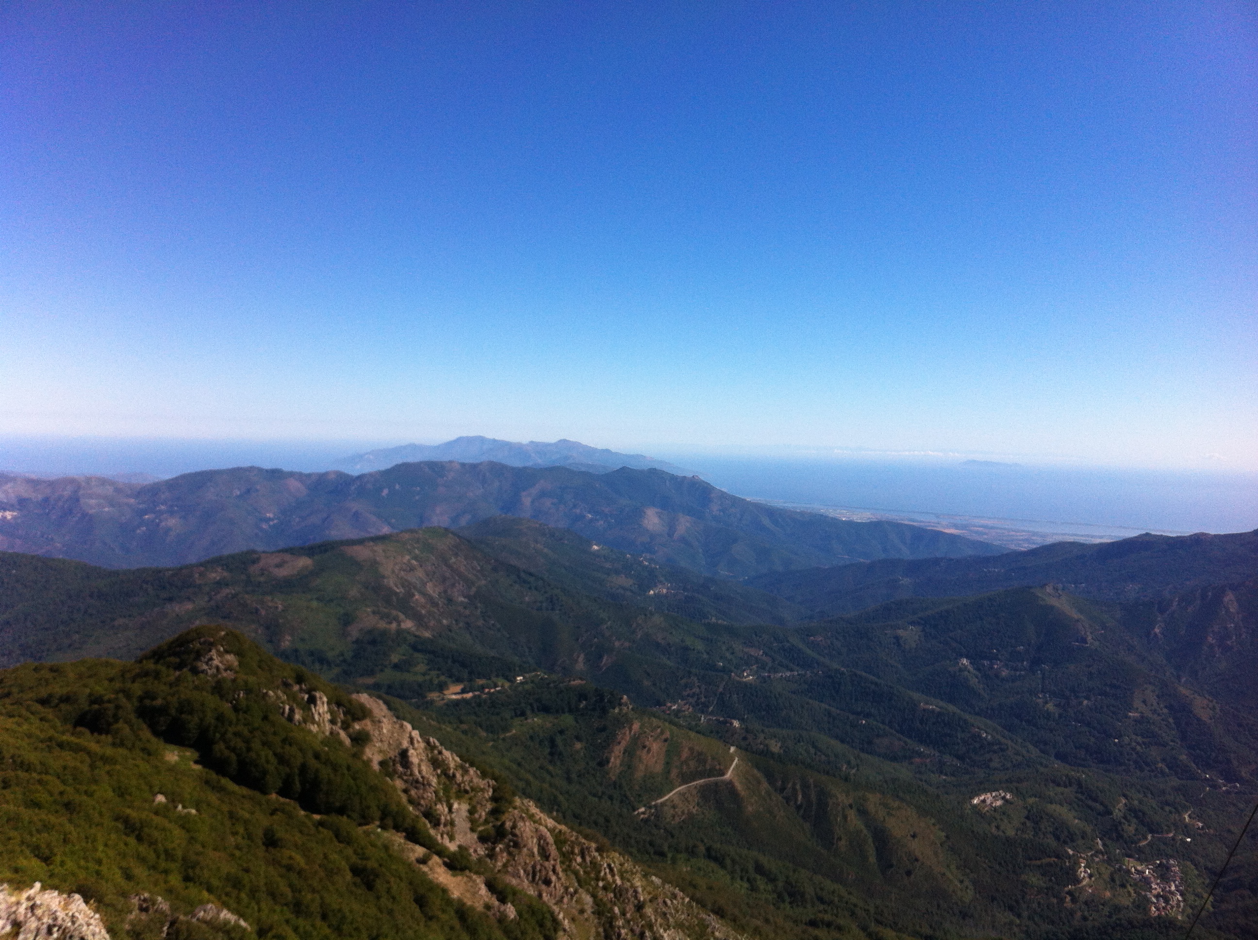 vue du mont San Petrone (1764m)