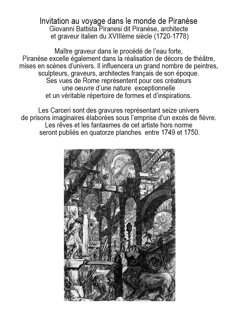 Piranese texe gravure 