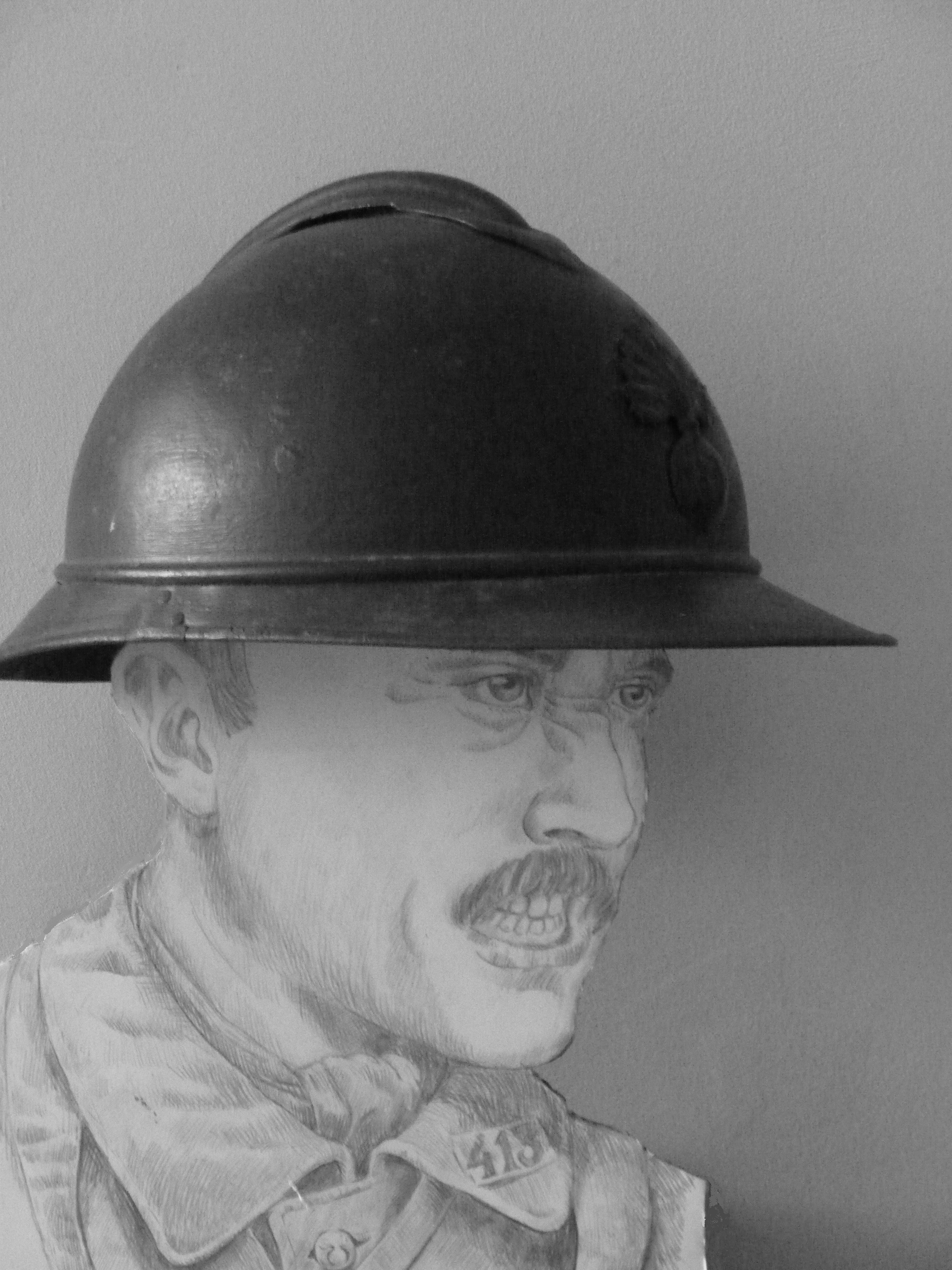 Poilu casque