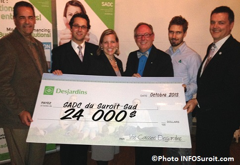 Sadc du suroit sud contribution financiere de desjardins beauharnois haut st laurent et valleyfield photo infosuroit com
