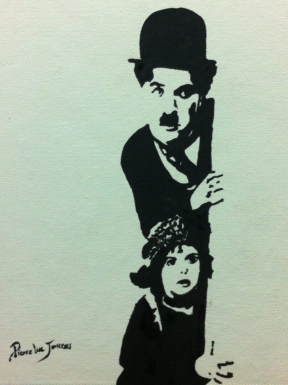 Pop art Charlie Chaplin - Collection privée Ginette Adams