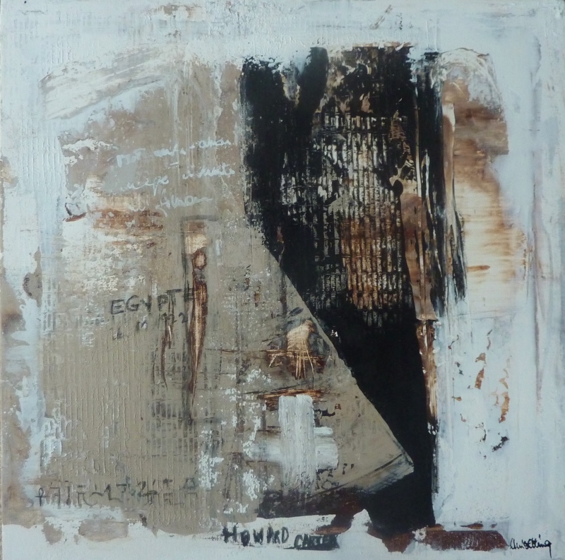 "Egypte" - Technique mixte sur toile (40 x 40 cm)