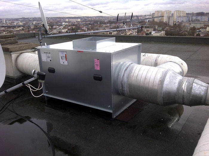 Pose de caisson vmc sanitaire pour syndic 3