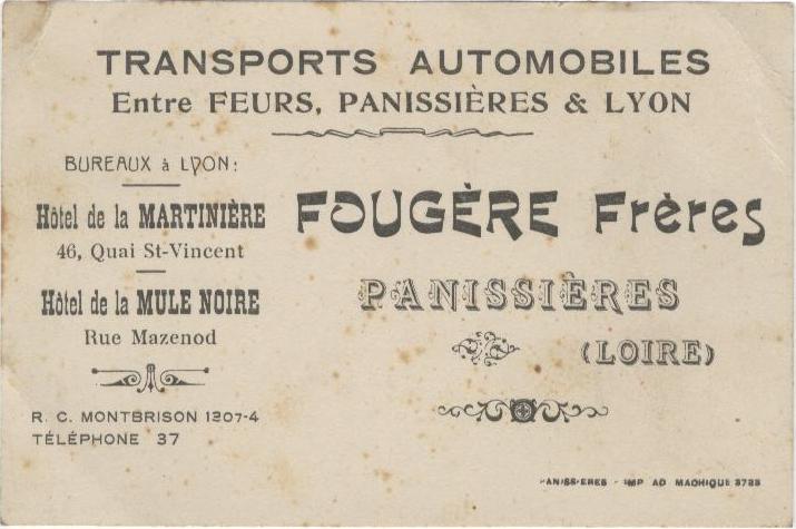 Plaque fougere freres