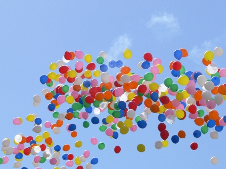 Ballons dans ciel