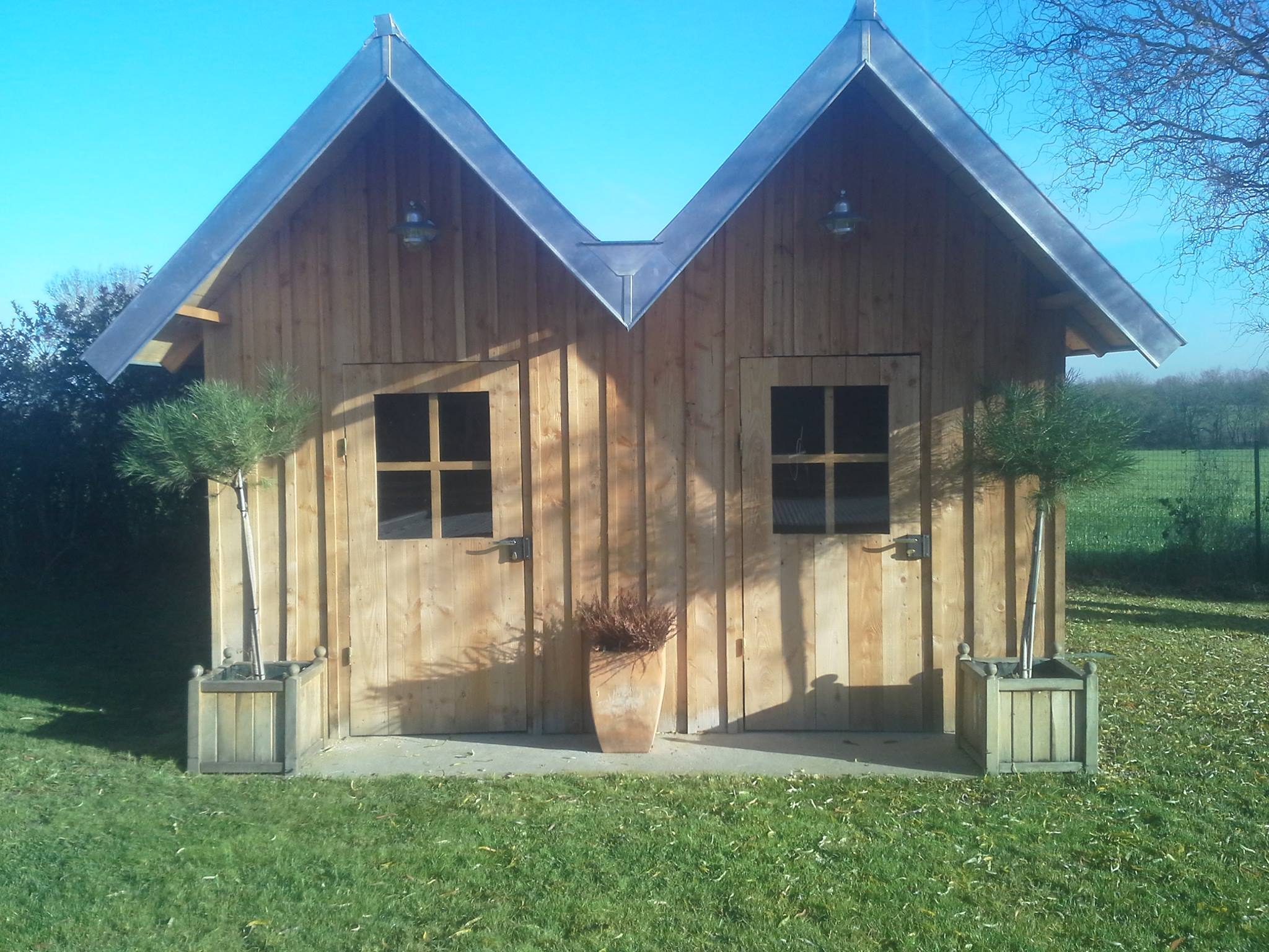 Pool house style cabane de plage