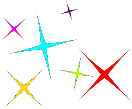 Etoiles couleur PNG 