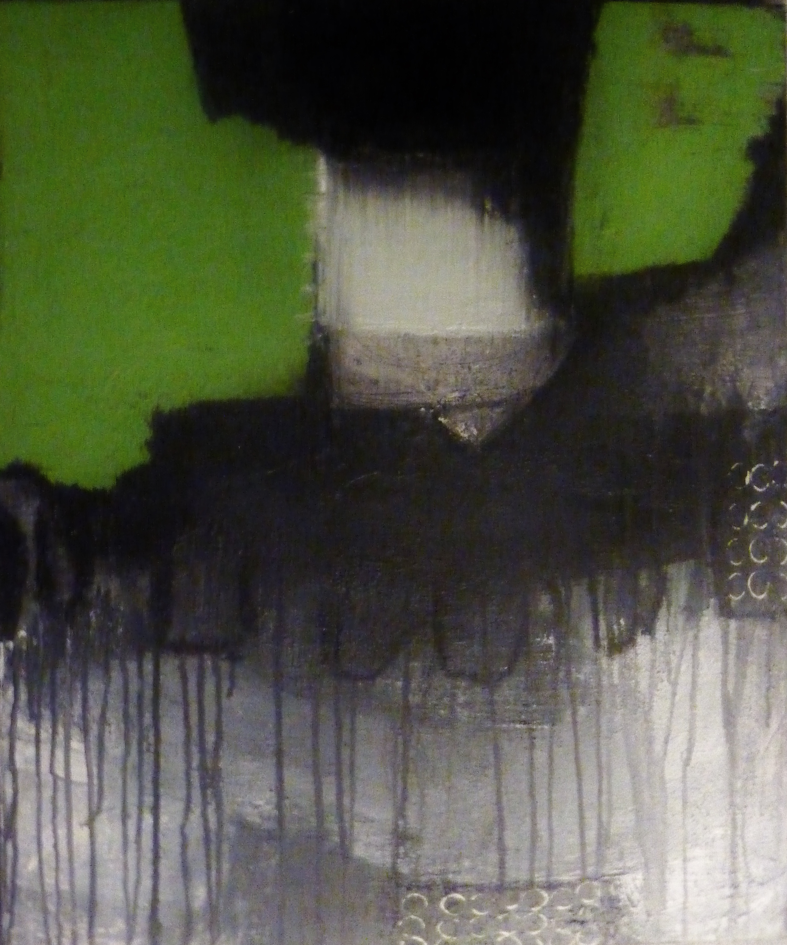 "L'inconnu" - Technique mixte sur toile (60 x 50 cm)