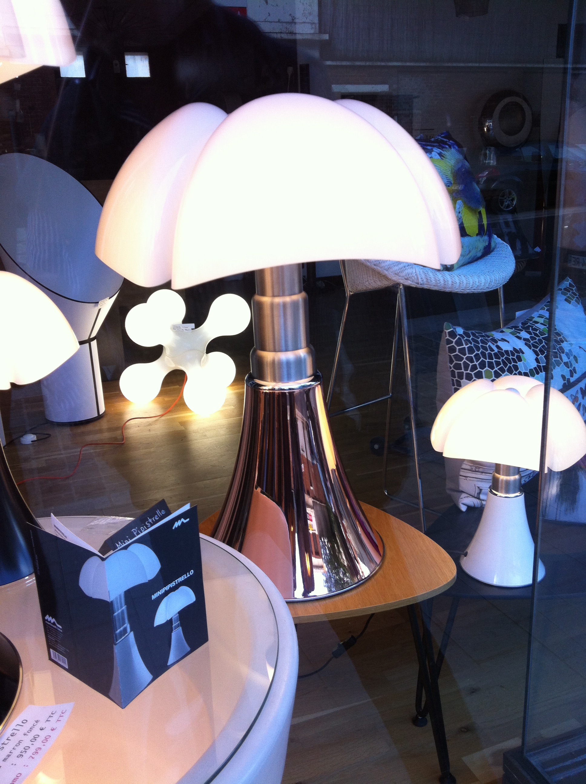 Lampe Pipistrello Cuivre, Lampe Mini Pipistrello blanche
