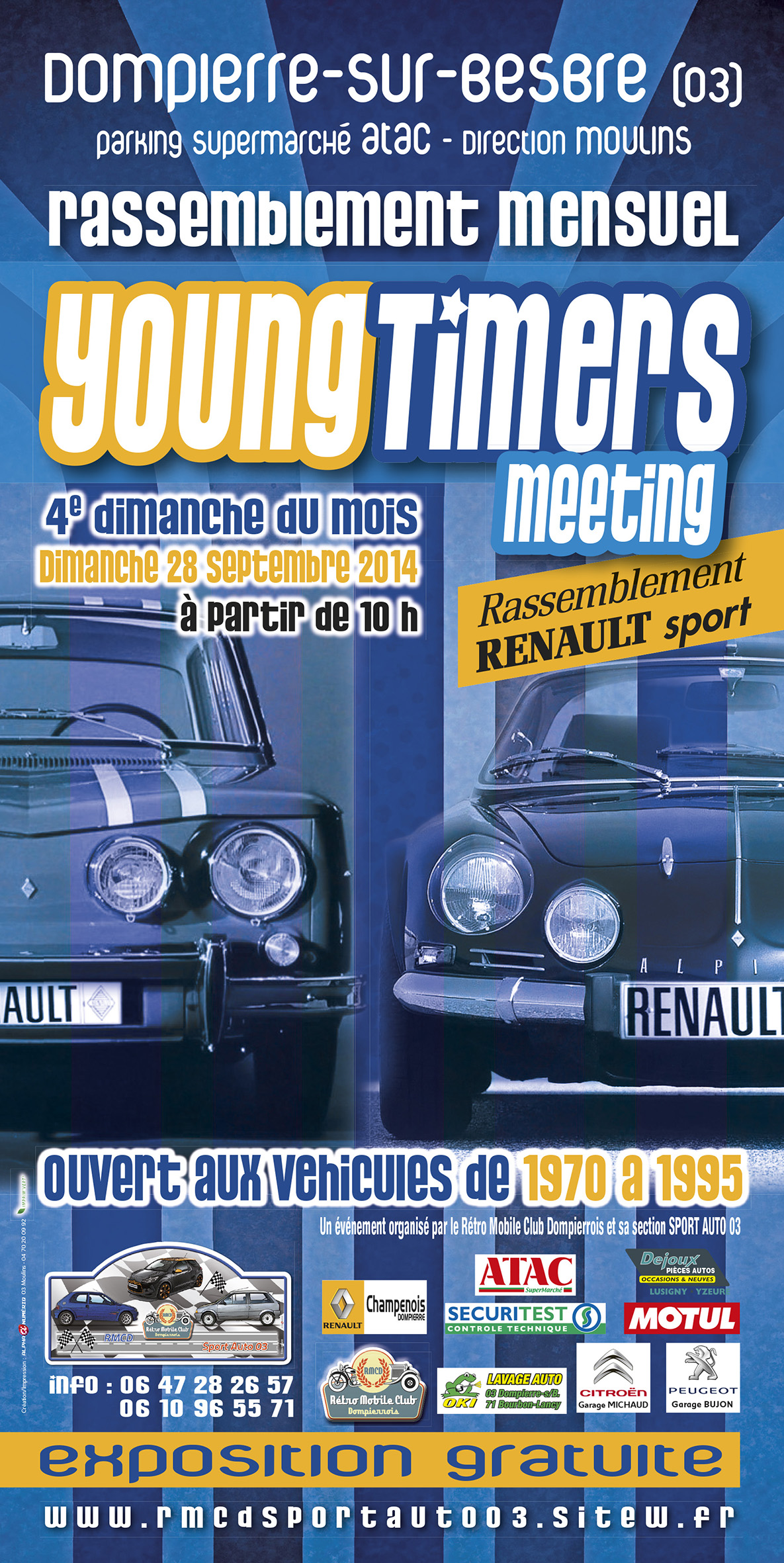 Rmcd renaultyoungtimers meeting 28 septembre aff