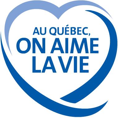 Au quebec on aime la vie logo