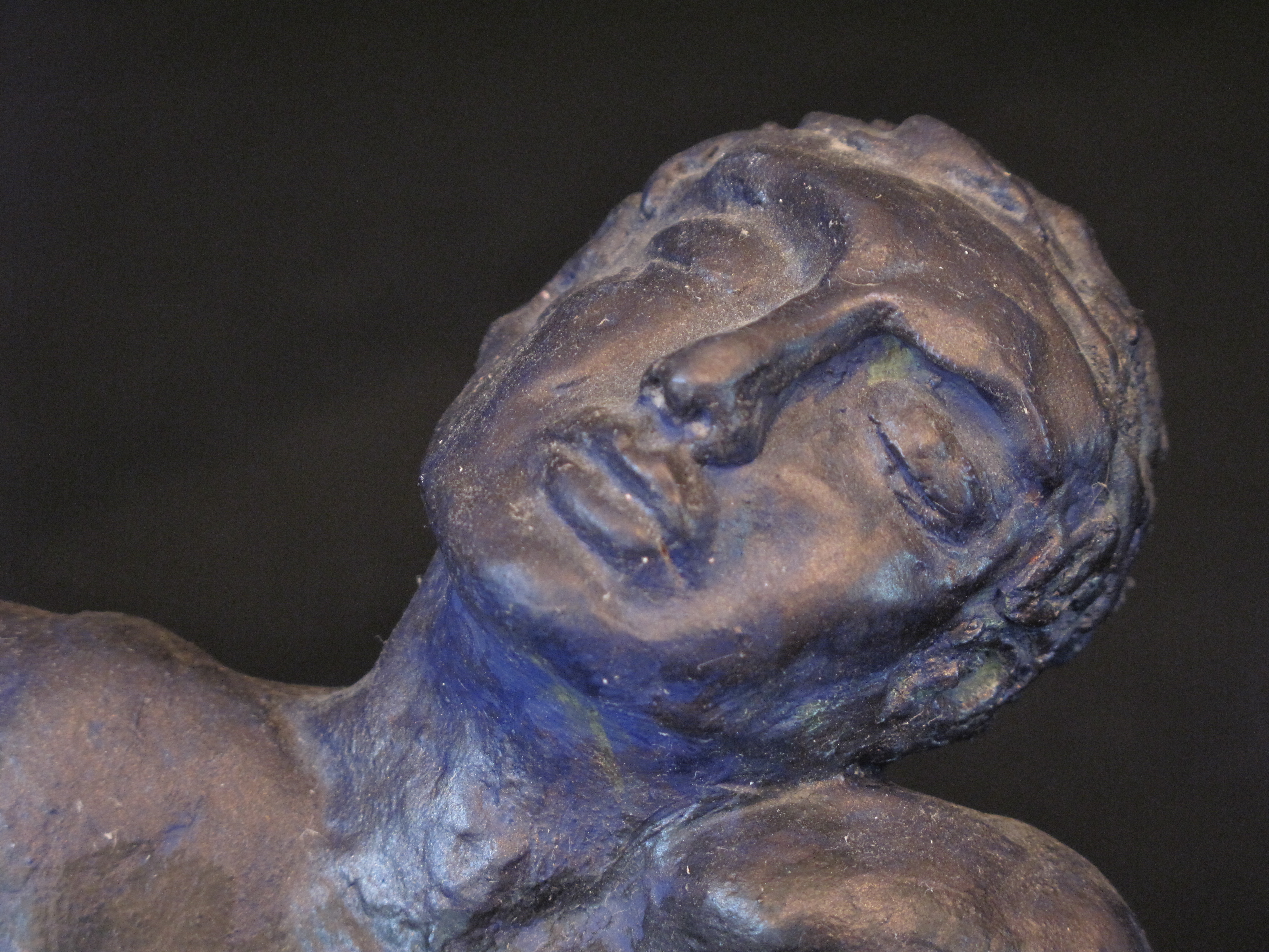 homme bleu, détail