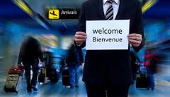 Accueil à l'arrivée de votre avion