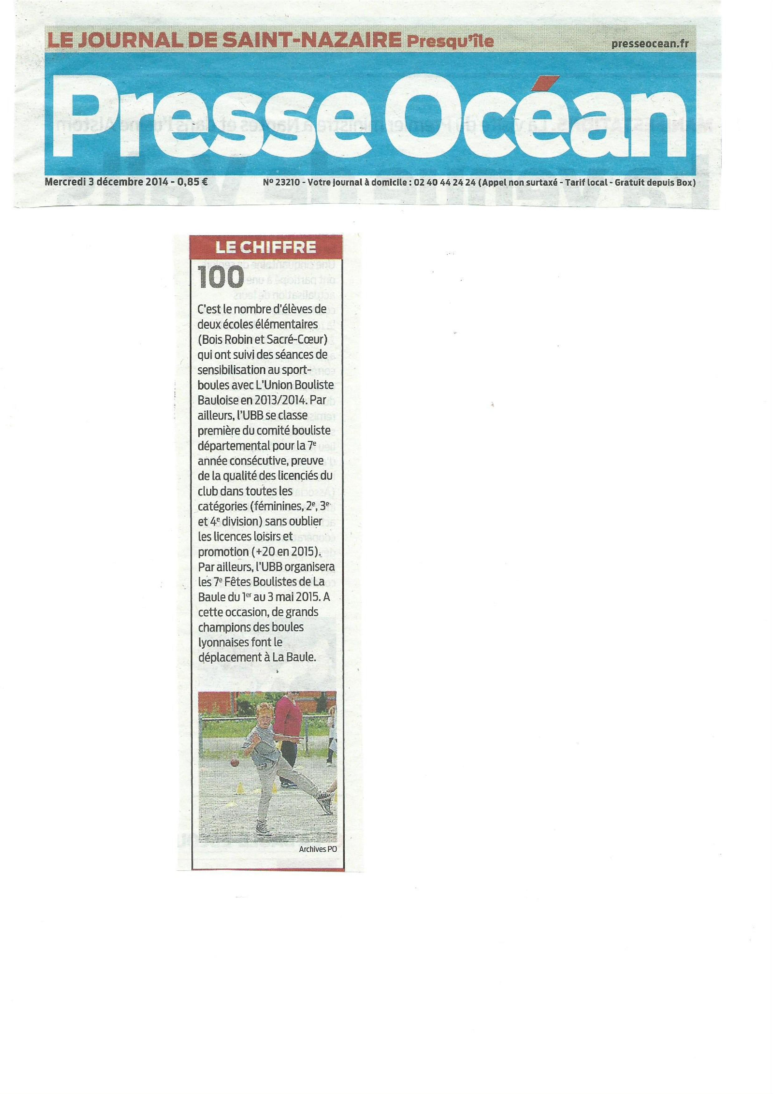 Article de Presse Ocean A G du 23 11 2014 1 page 001