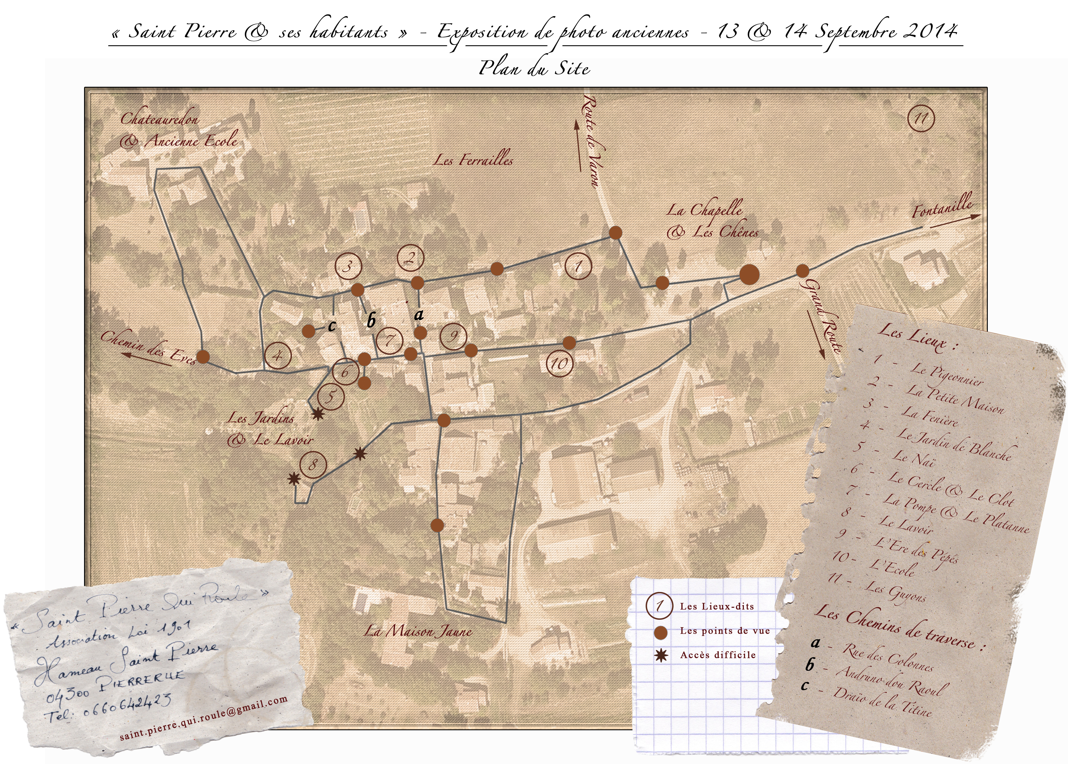 Expo st pierre plan du site