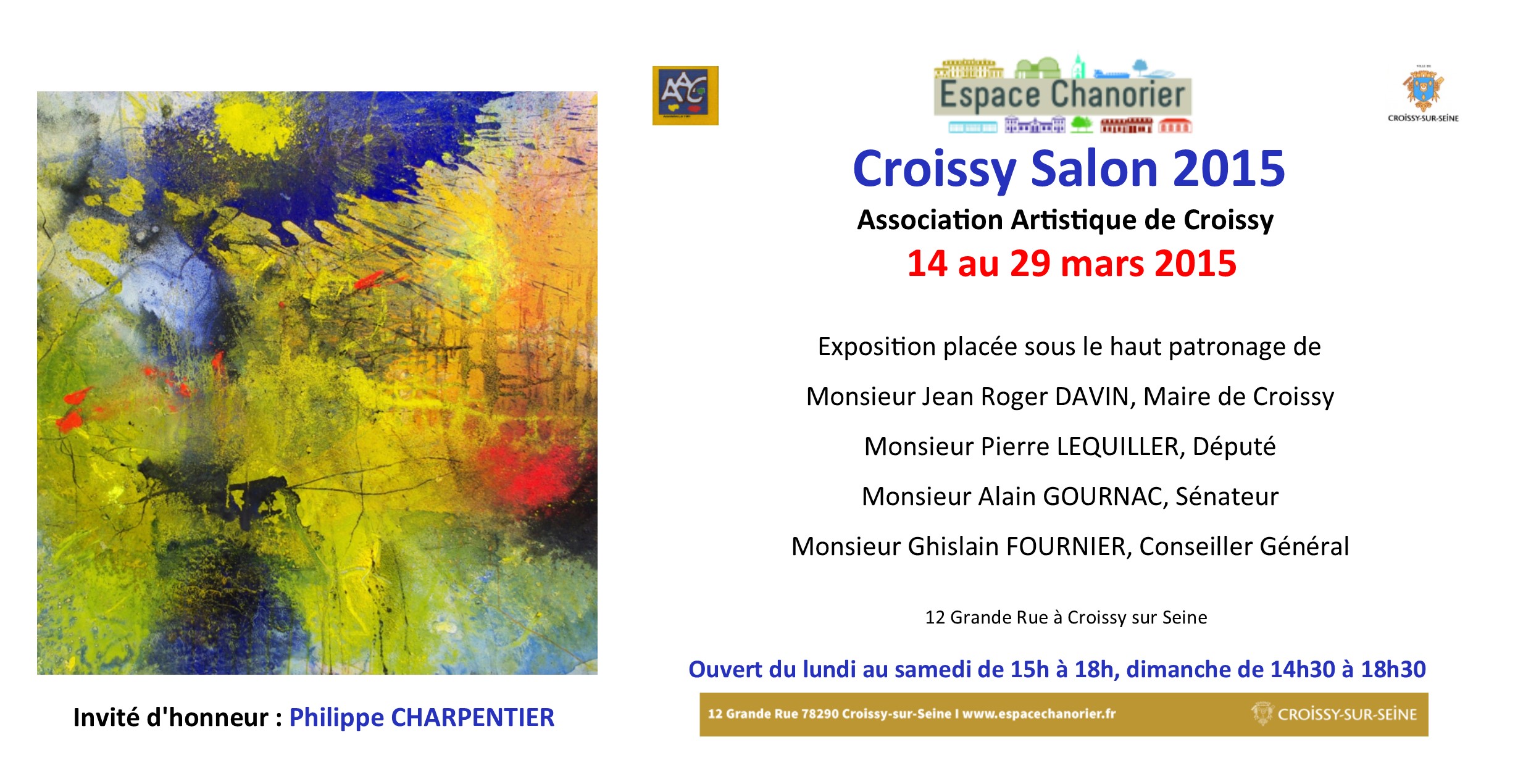 Invitation expo Croissy 