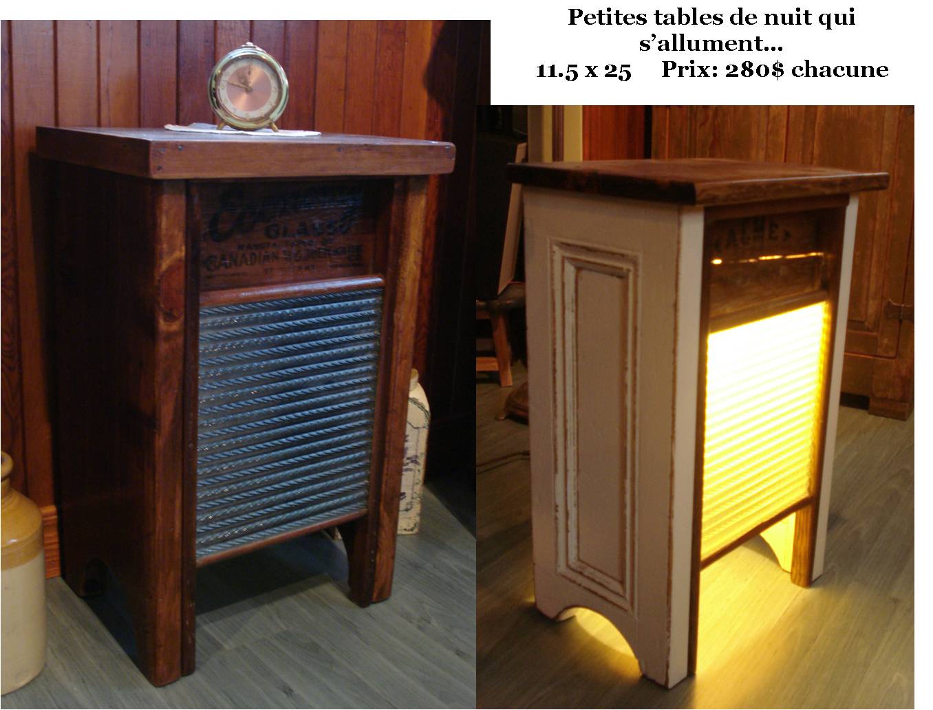 Petites tables de nuit