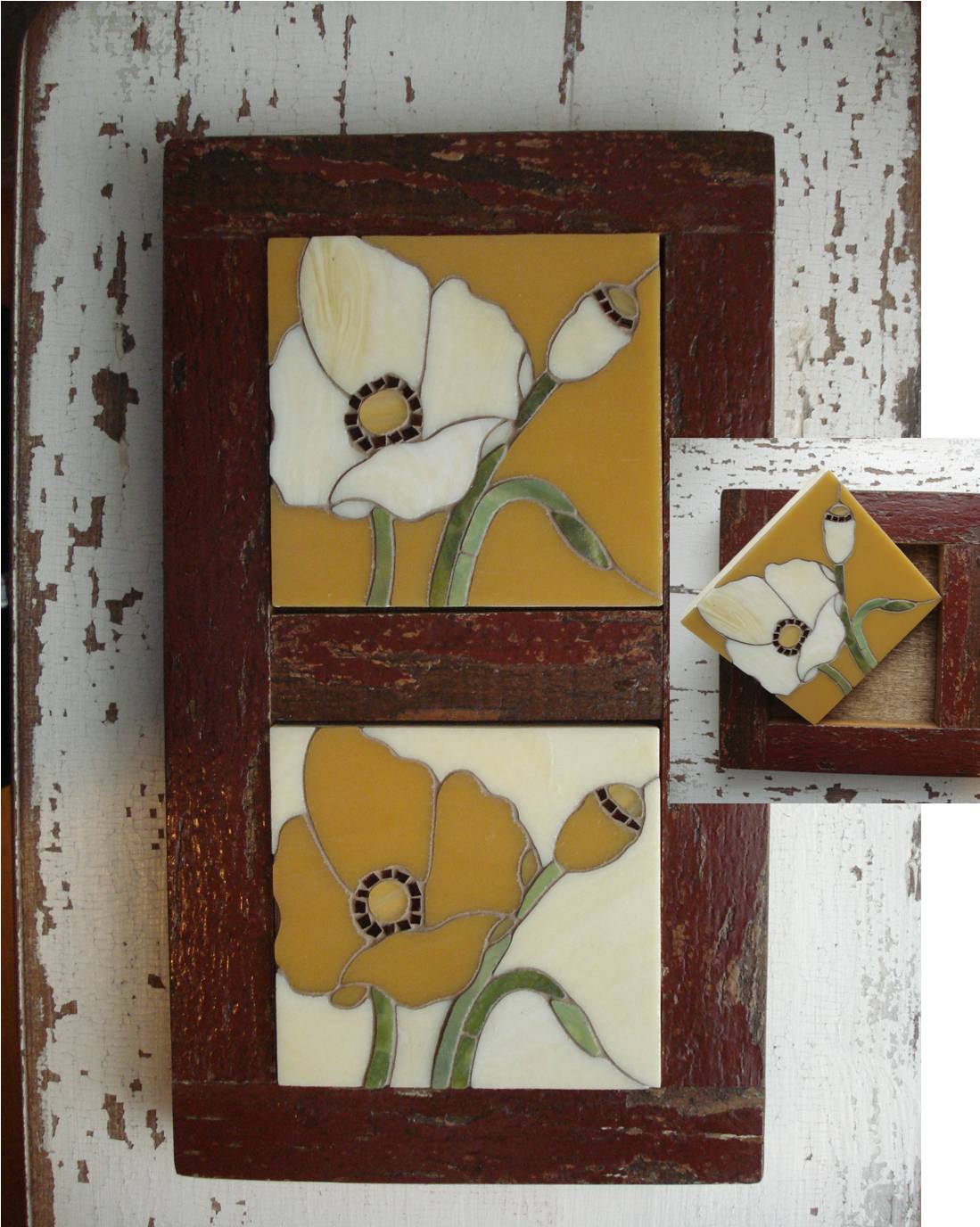 Plateau de table caramel 