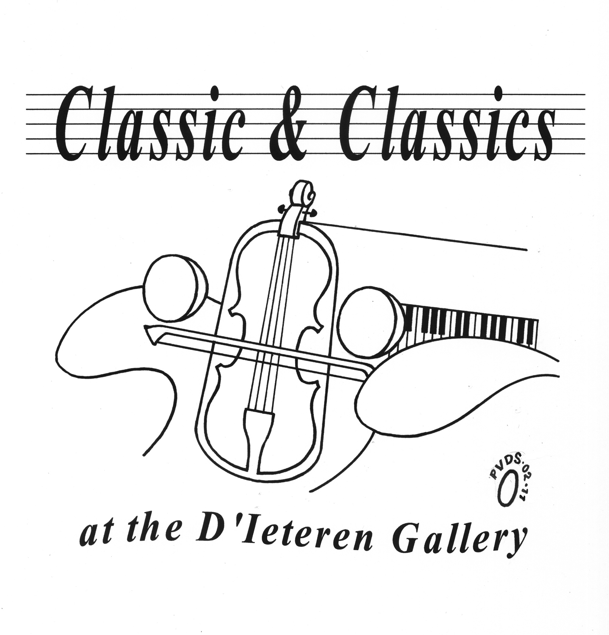 Dessin avec nom concert D Ieteren Gallery