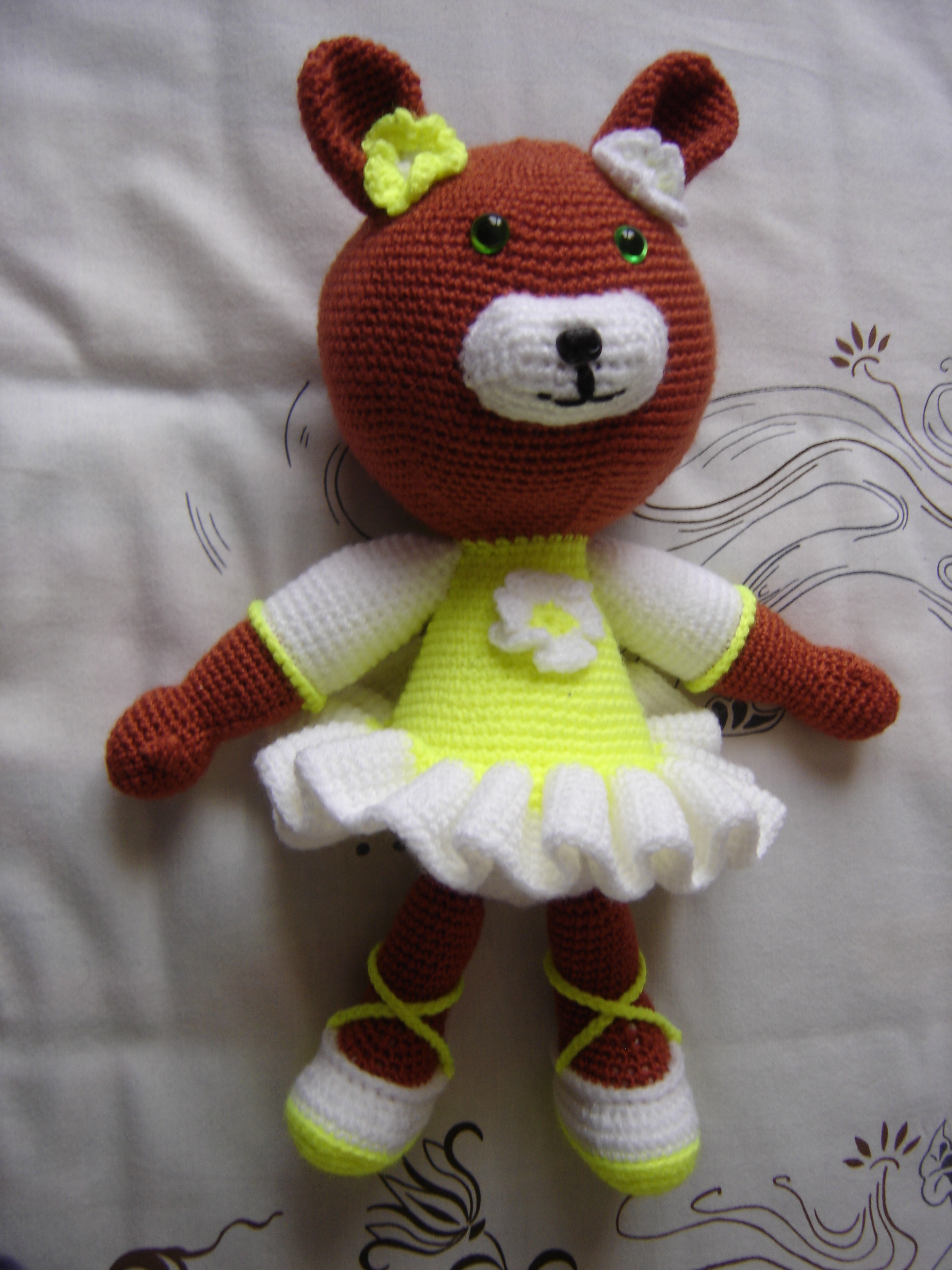 oursonne ballerine 35cm  25euros