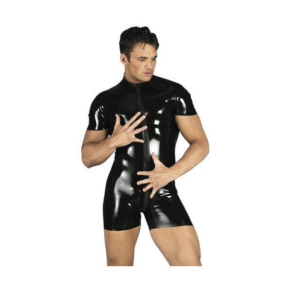 REF 129
Combi Short en latex avec Zip

Marque : LateX

Superbe combi-short pour homme en latex

Longue fermeture éclair qui demarre du coup sur le devant, jusque derrière au dessus des fesses

Très belle qualité

100 % latex naturel

Couleur : noir

Disponible en 3 tailles : M, L et XL
PRIX 141 €