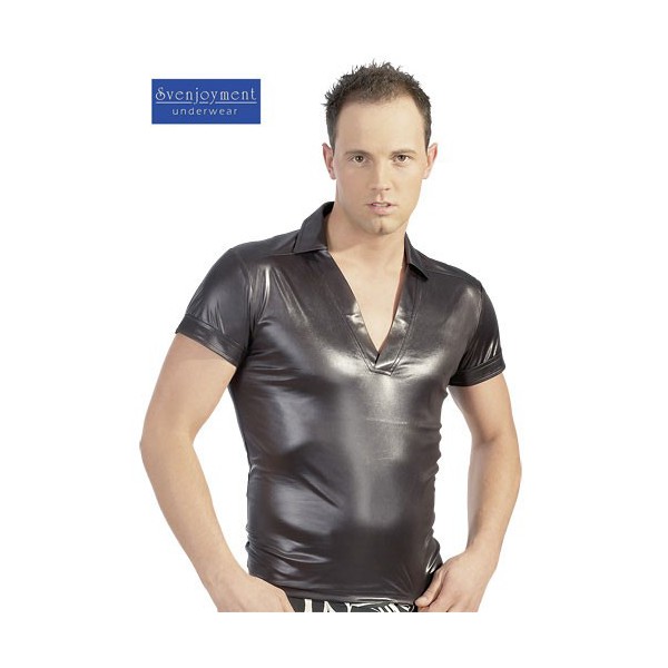 REF 122
Polo noir brillant effet mouille

Marque : Sven Joyment

Polo noir moulant, brillant effet mouillé, tissus très fin et doux au toucher.

100 % polyester

100 % sexy

Existe en 5 tailles : S - M - L - XL et XXL
PRIX 36 €
