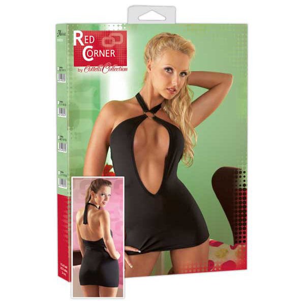 REF 154
Robe courte coupe raffinée noir S
