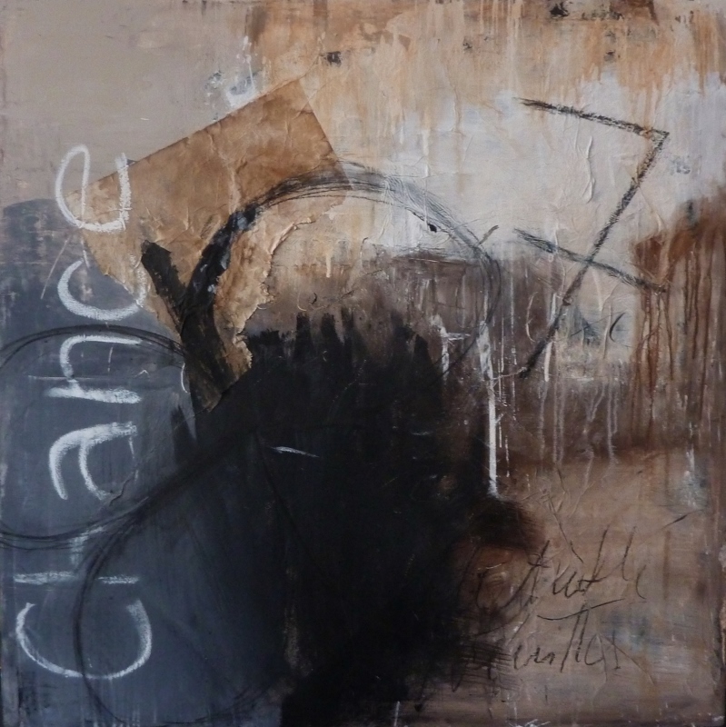 "Chance" (technique mixte sur toile 100 x 100 cm)

