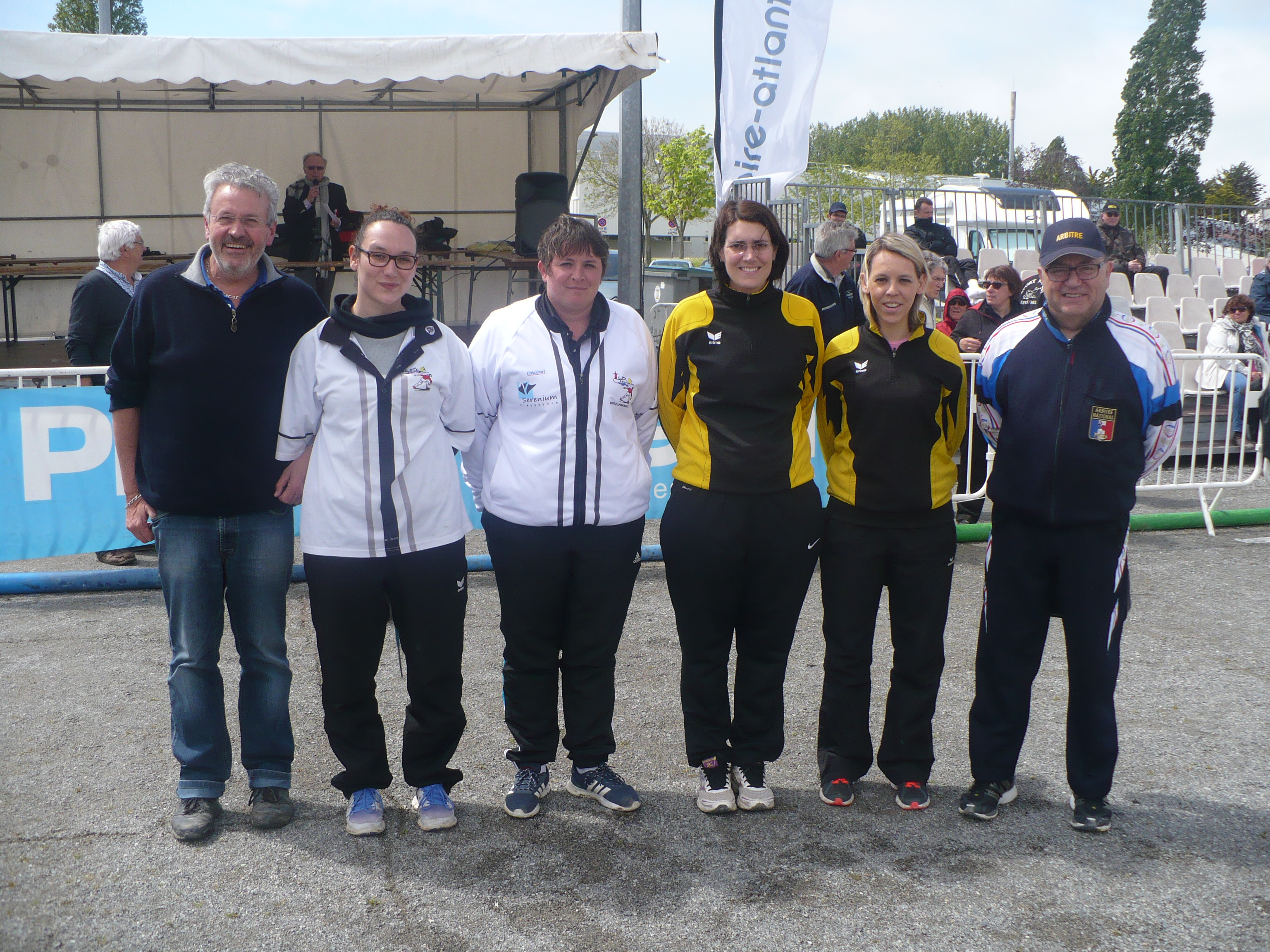 Les finalistes du concours feminin des 7emes fetes boulistes de La Baule