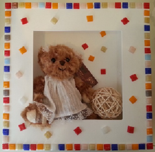 Cadre nounours et mosaique