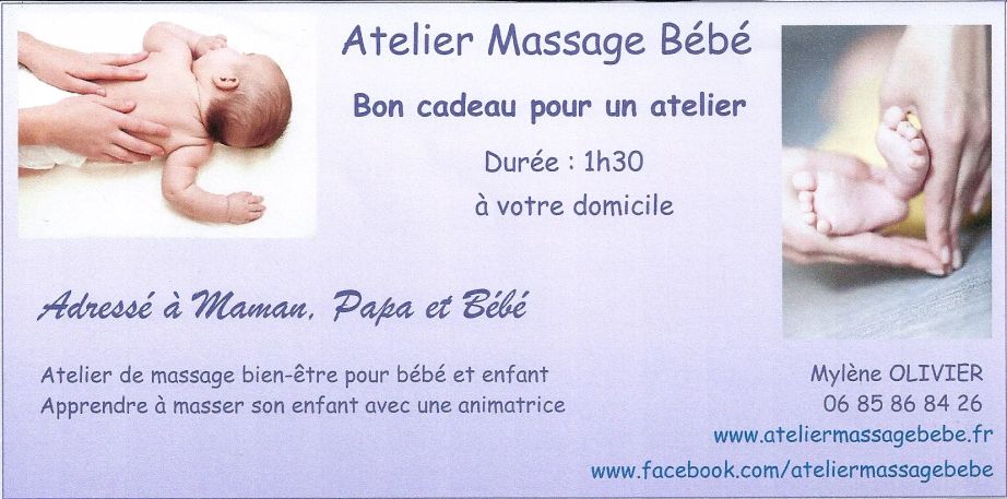 Comment commander un bon cadeau massage bébé