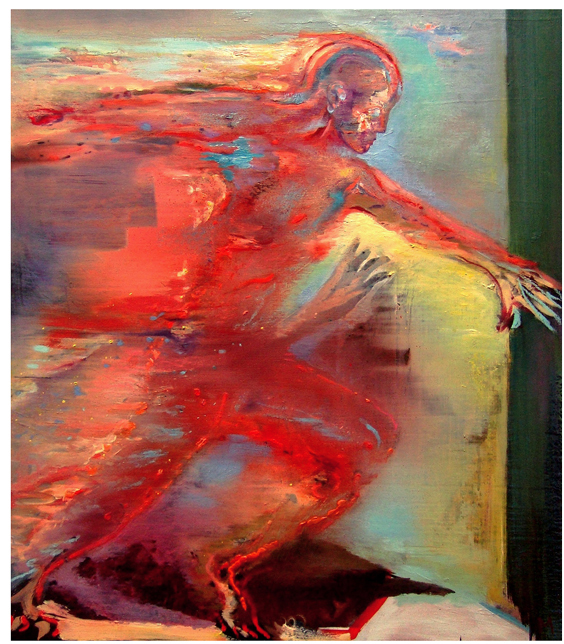 Photo finish, huile sur bois, 2012