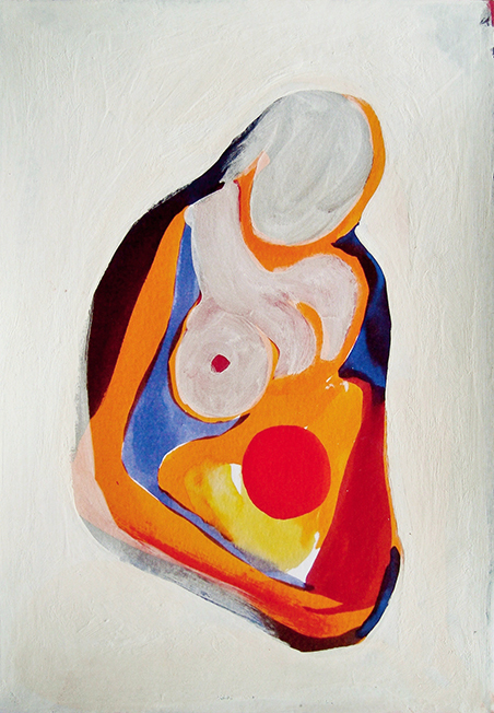 Gestation, 2012
Encres et enduit
