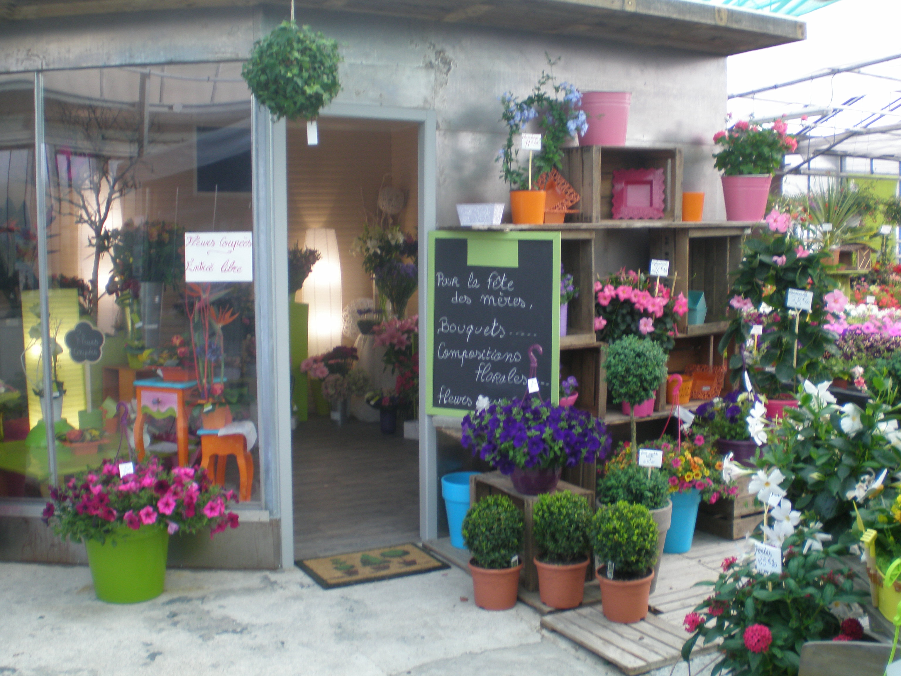 Boutique de fleurs coupées