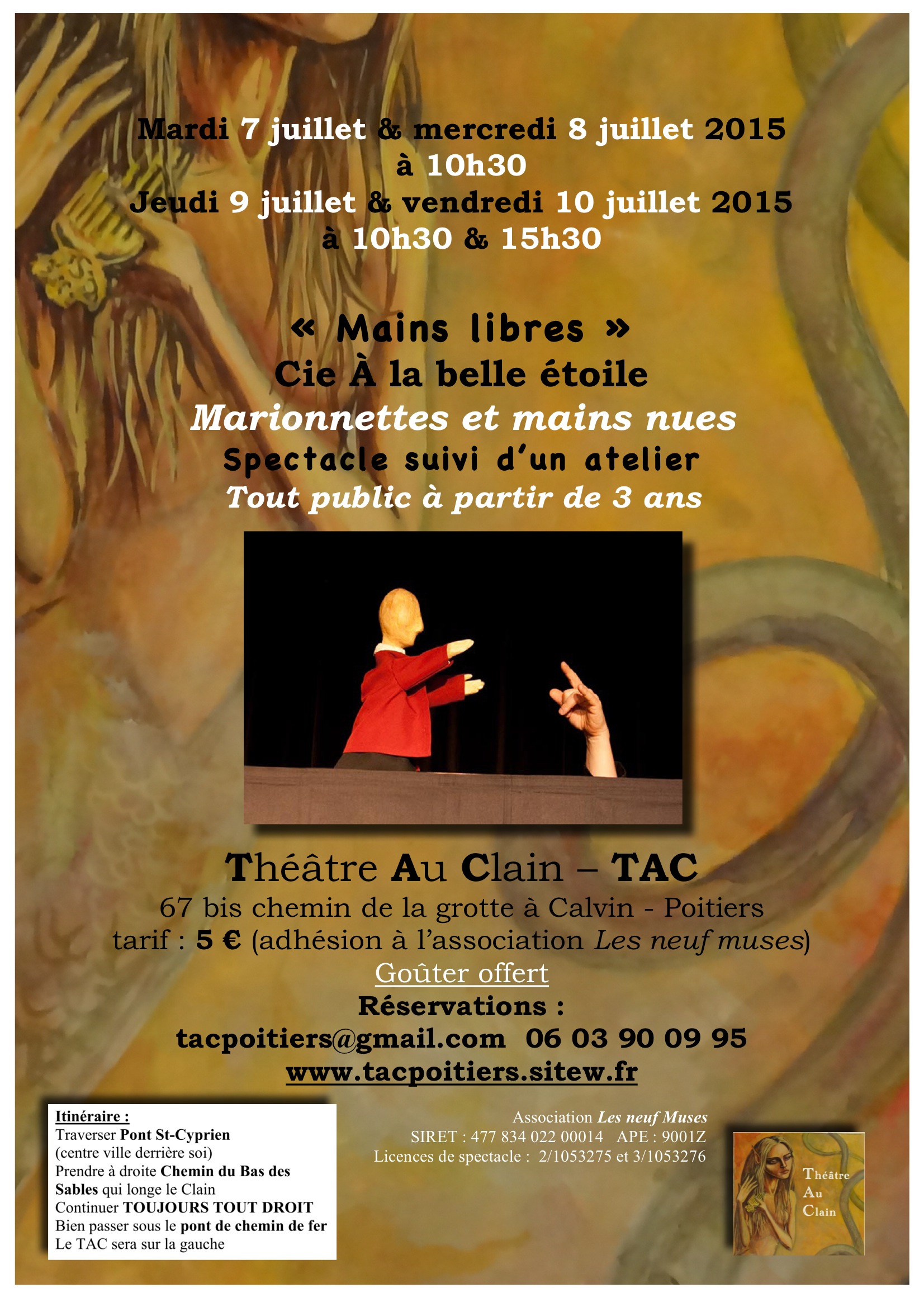 Mains libres affiche tac