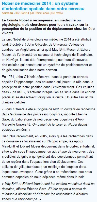 Article de La Recherche 