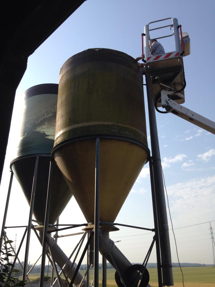 Réparation silo polyester