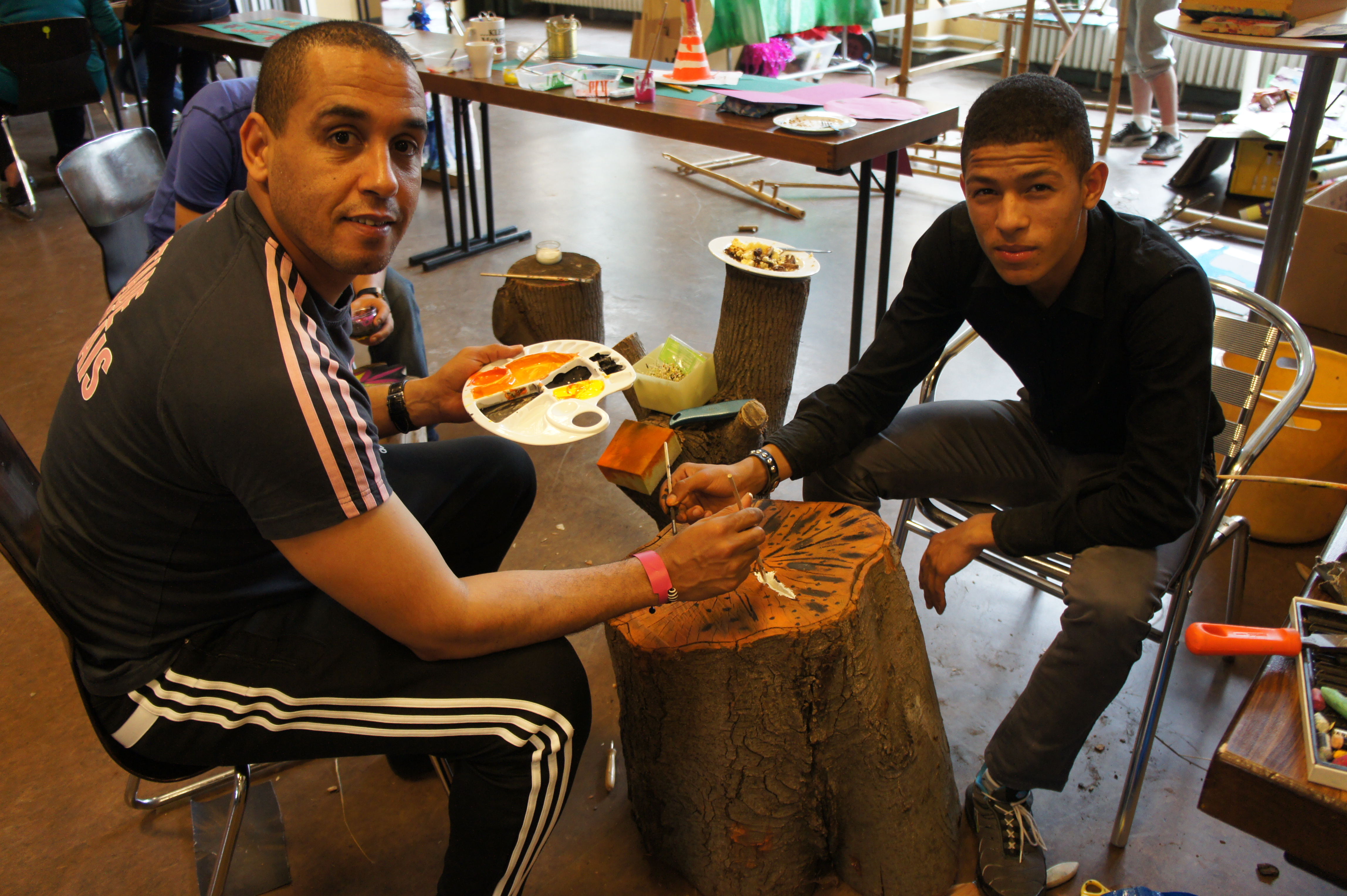 Abderrazak et Abdelatif à l'oeuvre !