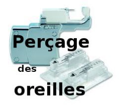 Perçage des oreilles(la paire) + prothèses en acier chirurgicale au choix 26€TTC