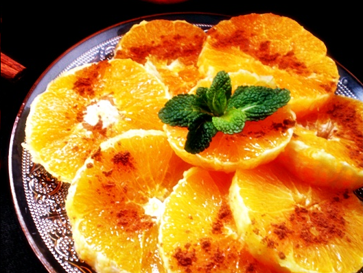 Oranges à la canelle