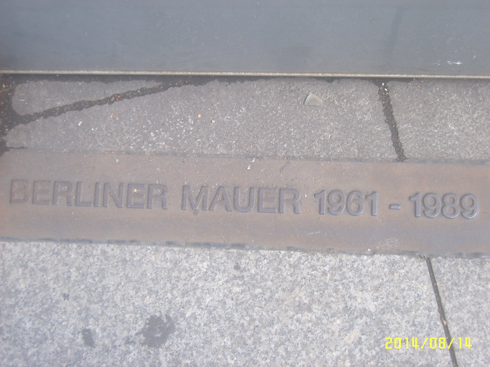 Emplacement du mur de Berlin