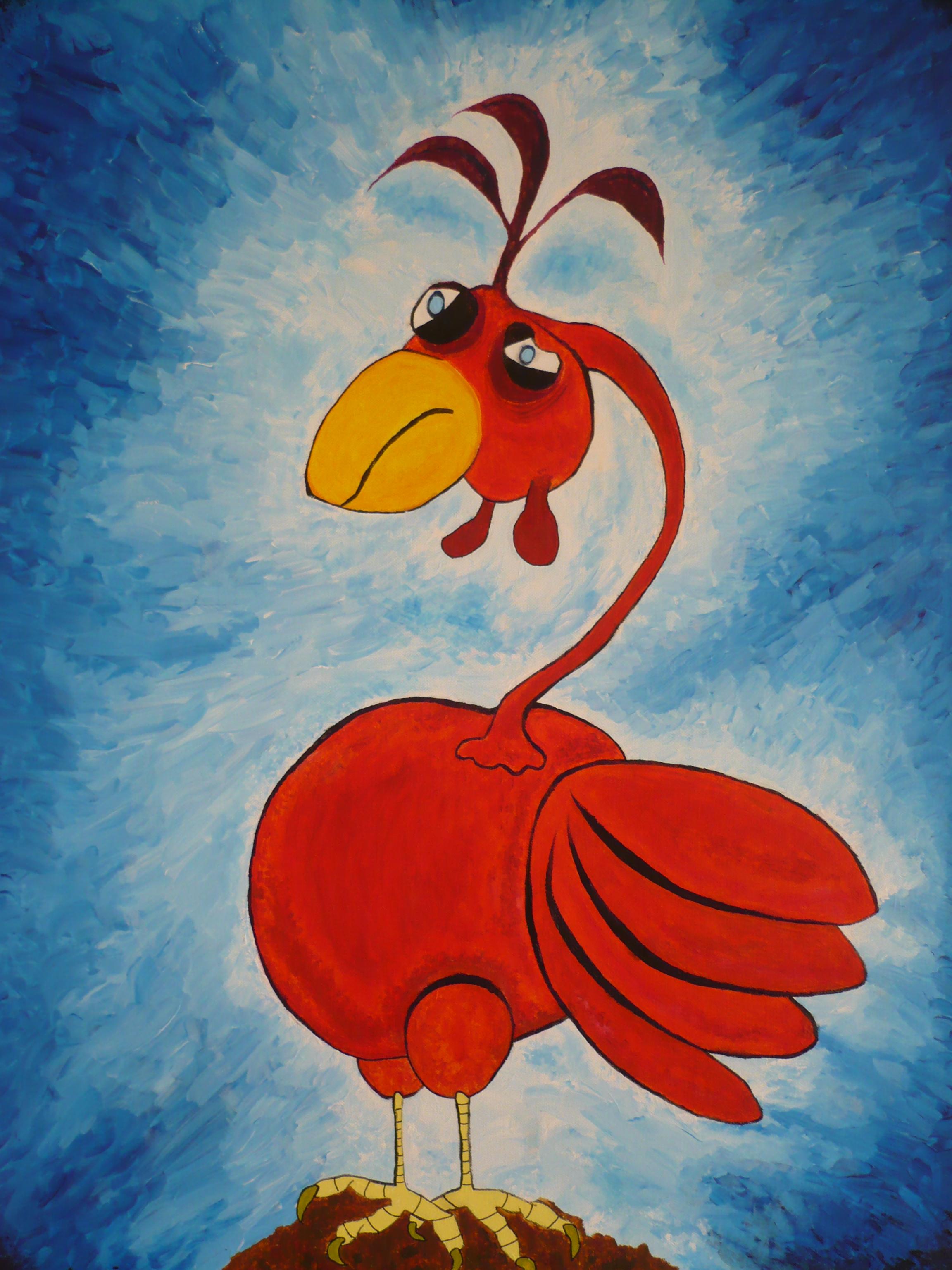 Poule rouge