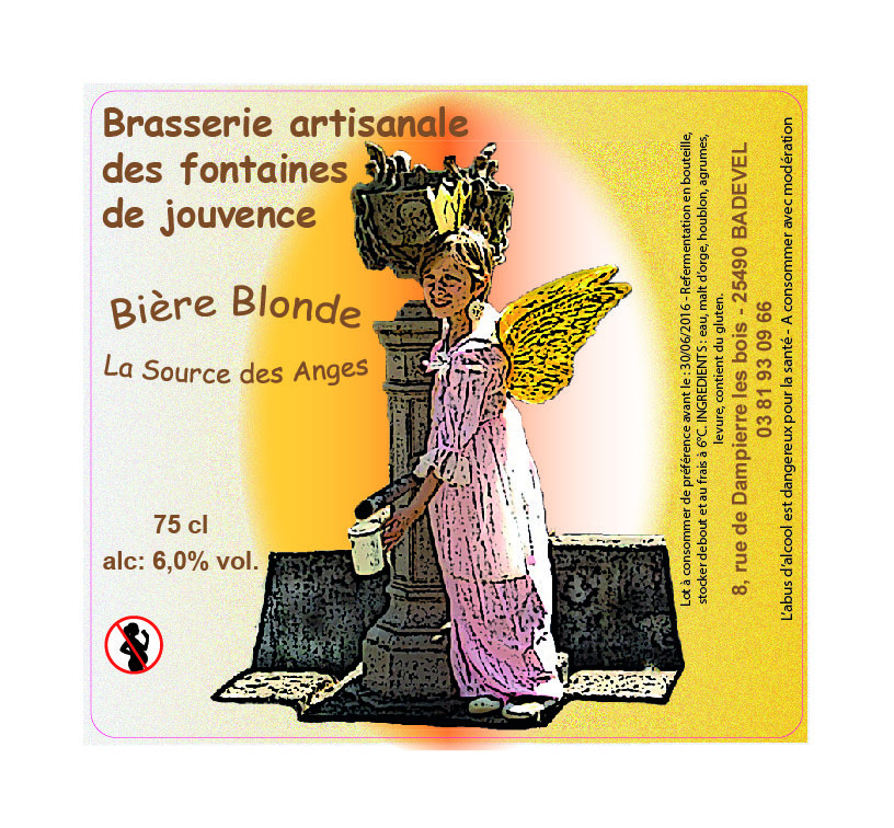 Biere Blonde La Source des Anges