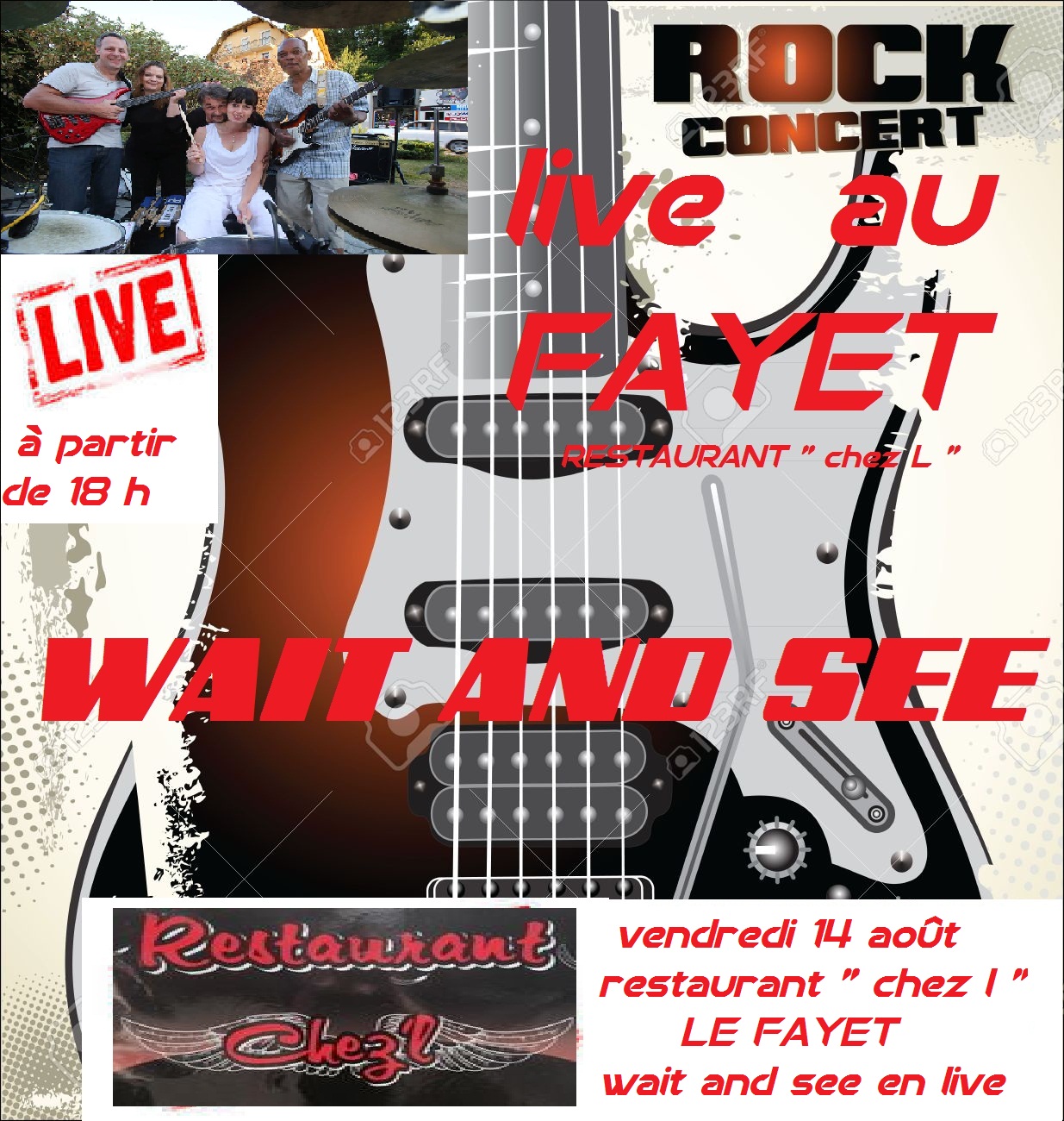 20882733 Rock concert poster Stock Vector 2 