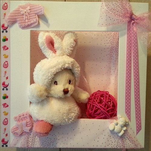 Cadre bebe rose
