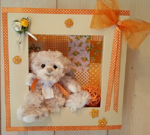 Cadre nounours orange