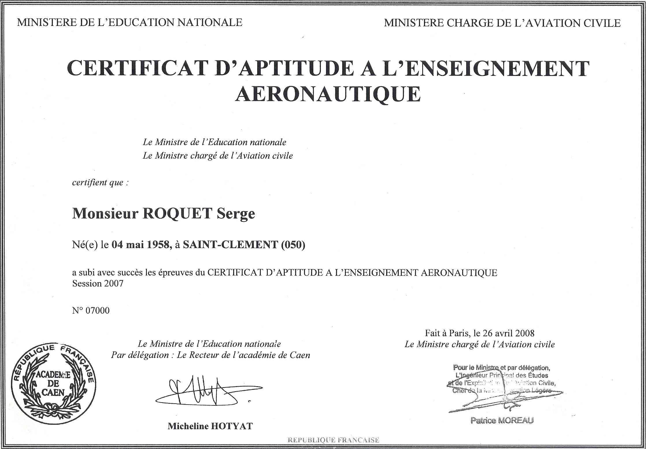 Diplome ens aero