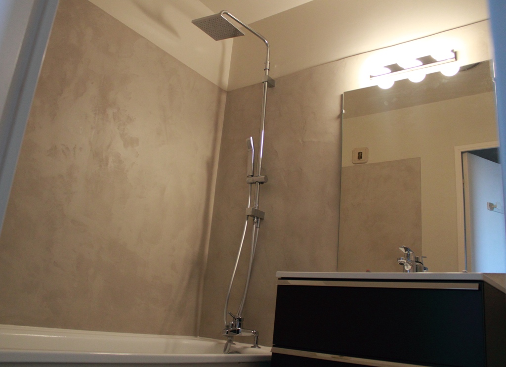 Salle de bain beton cire isneauville 